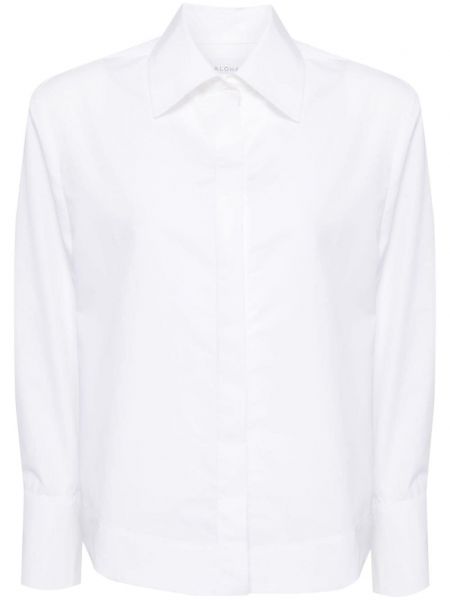 Βαμβακερό πουκάμισο Alohas λευκό