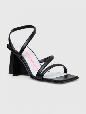 Sandale cu toc cu stele Chiara Ferragni negru