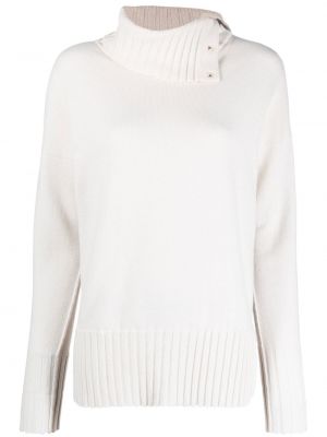 Асиметричен пуловер D.exterior бяло