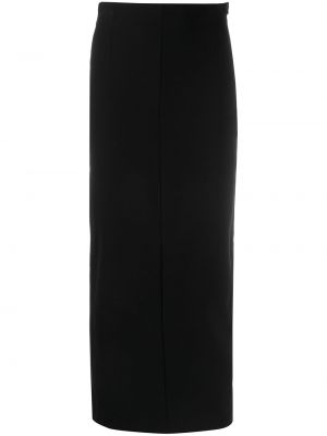 Midi sukně s vysokým pasem Romeo Gigli Pre-owned - černá