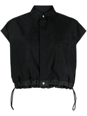 Siuvinėta marškiniai Sacai juoda