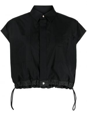 Camicia ricamata Sacai nero