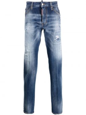 Smal skinny fit-jeans Dsquared2 blå