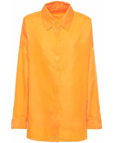 Koszula oversize The Frankie Shop pomarańczowa