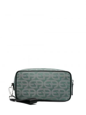 Trykt clutch Emporio Armani grønn