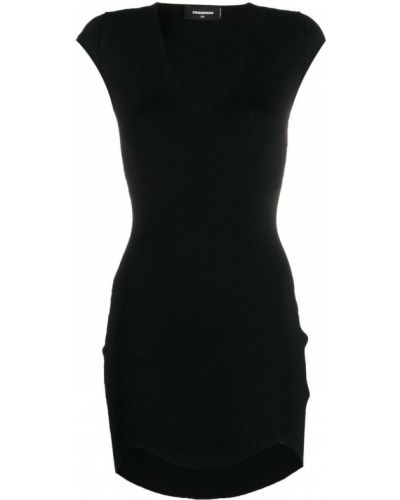 Mini vestido de punto Dsquared2 negro