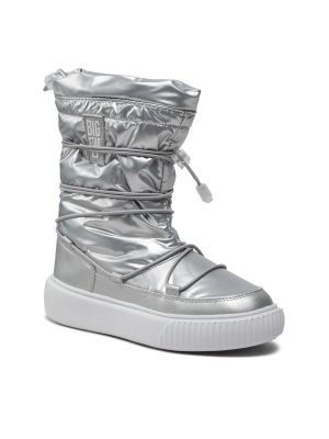 Škornji za sneg z zvezdico Big Star Shoes srebrna
