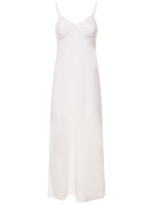 Bavlněné dlouhé šaty Gimaguas bílé