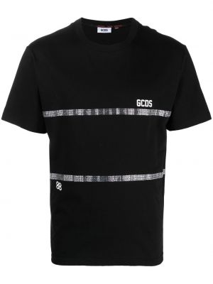 Marškinėliai su kristalais Gcds juoda