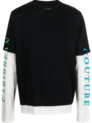 T-krekls ar apdruku Botter melns