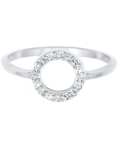Átlátszó gyűrű Elli ezüstszínű