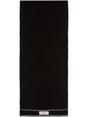 Μάλλινος κασκόλ από μαλλί merino Balmain μαύρο
