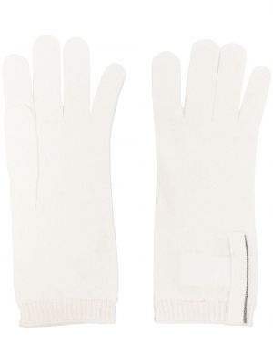 Кашмирени ръкавици Brunello Cucinelli бяло