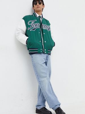 Kurtka jeansowa Tommy Jeans zielona