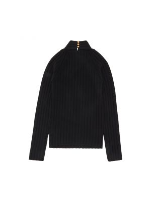 Трикотажный свитер Versace черный