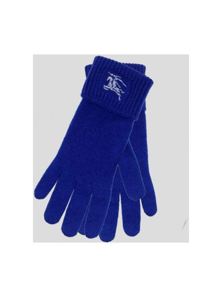 Rękawiczki Burberry niebieskie