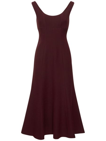 Vestido midi de lana de seda Roland Mouret