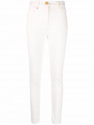 Skinny fit-jeans Balmain vit