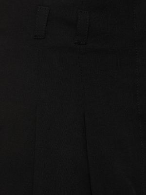 Pantaloni scurți cu talie înaltă plisate Philosophy Di Lorenzo Serafini negru