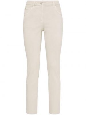 Skinny jeans Brunello Cucinelli Weiß
