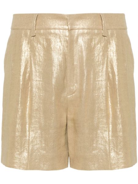 Lanene kratke hlače Ralph Lauren Collection zlatna