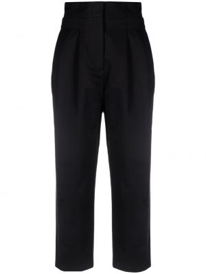 Plisované kalhoty Totême černé
