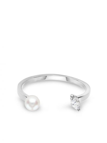 Punktotas gredzens ar pērļu Delfina Delettrez