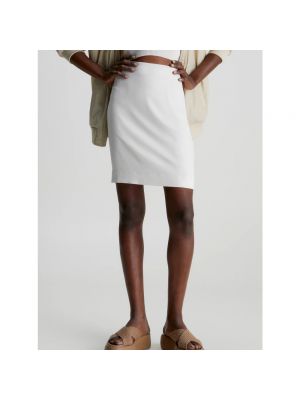 Mini falda Calvin Klein blanco