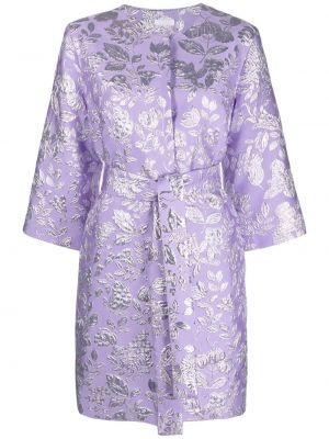 Palton cu model floral P.a.r.o.s.h. violet