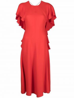 Dress Victoria Beckham rød