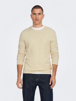 Sweter Only & Sons biały