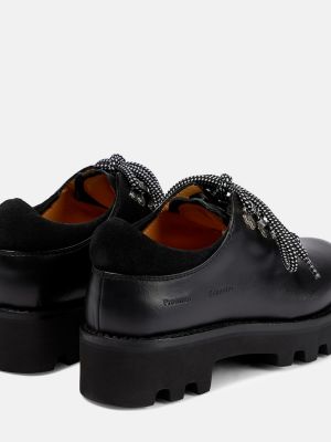 Kožené loafersy na platforme Proenza Schouler čierna