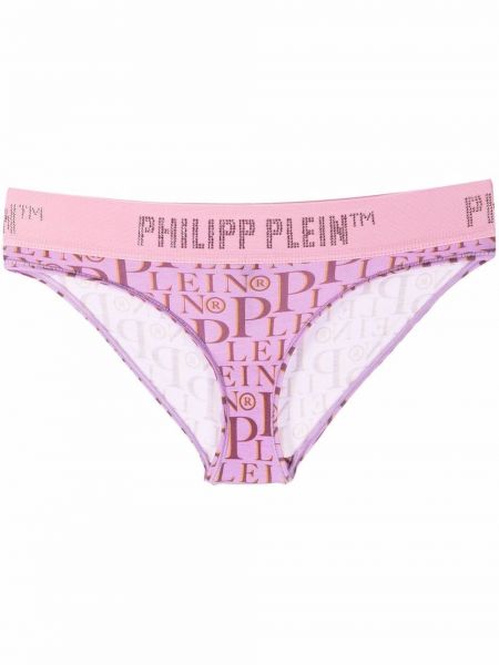 Κιλότα με σχέδιο Philipp Plein ροζ