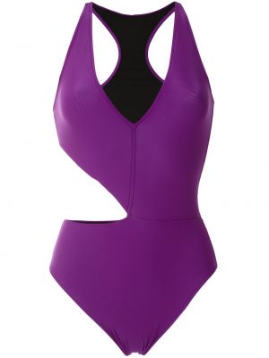 Asimetriškas maudymosi kostiumėlis Gloria Coelho violetinė