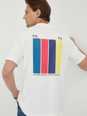 Тениска с дълъг ръкав с принт Ps Paul Smith бежово