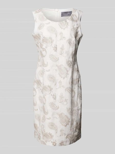 Sukienka midi z wzorem paisley White Label biała