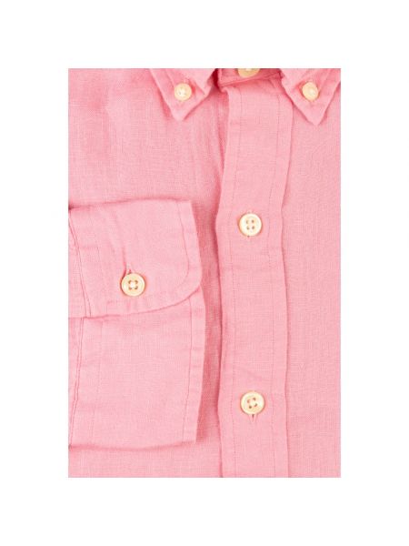 Camisa de lino slim fit Ralph Lauren rosa