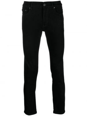 Bavlněné skinny džíny Pt Torino černé