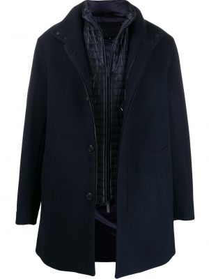 Kabát Emporio Armani modrá