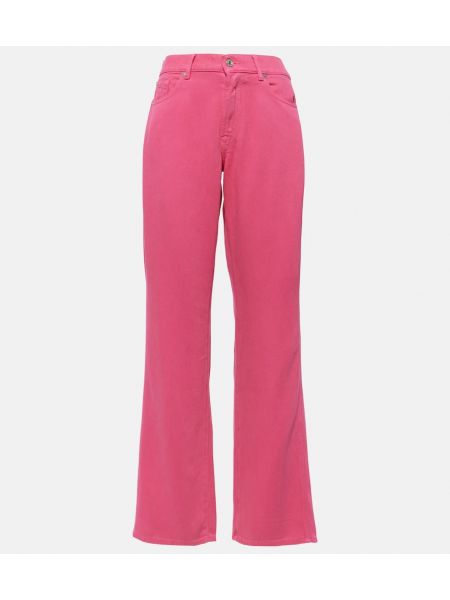 Straight leg jeans 7 For All Mankind rosa