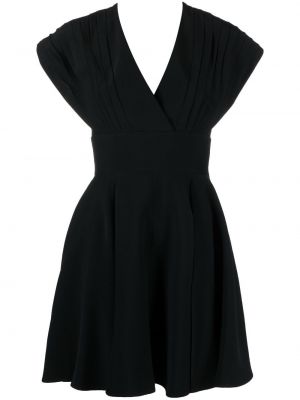 V-nyakú testhezálló ruha Giovanni Bedin fekete