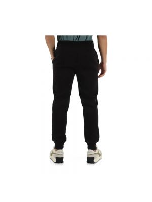 Pantalones de chándal con bordado de algodón Calvin Klein Jeans negro