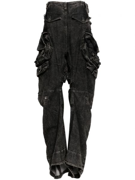 Spodnie cargo bawełniane Julius szare