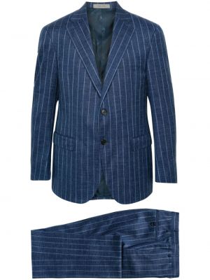 Pruhovaný oblek Corneliani modrý