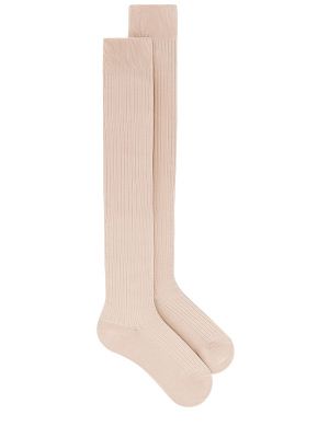 Chaussettes Free People beige