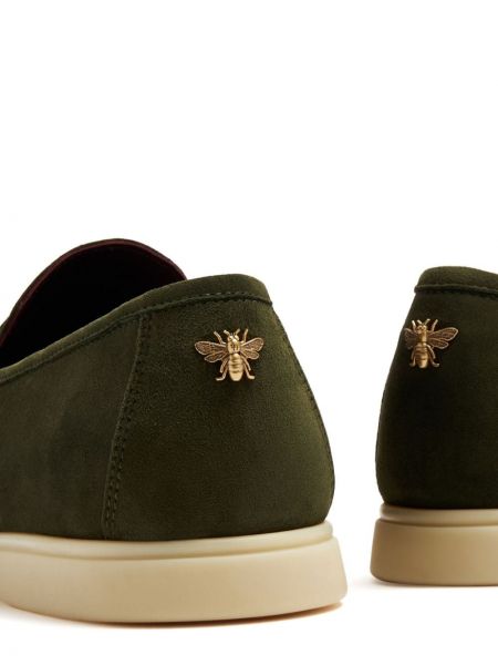 Seemisnahksed loafer-kingad Bougeotte roheline