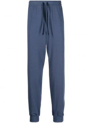 Pantalon de joggings en coton Boss bleu