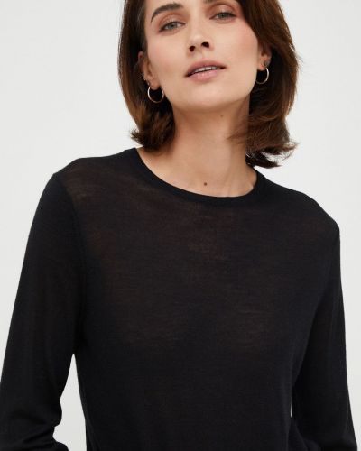 Вълнен жилетка Calvin Klein черно