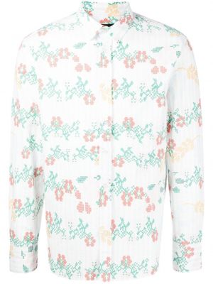Kvetinová bavlnená košeľa s potlačou Viktor & Rolf