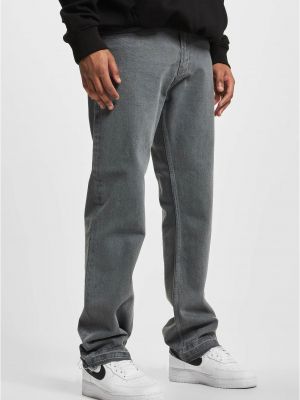 Voľné priliehavé džínsy s rovným strihom Def sivá